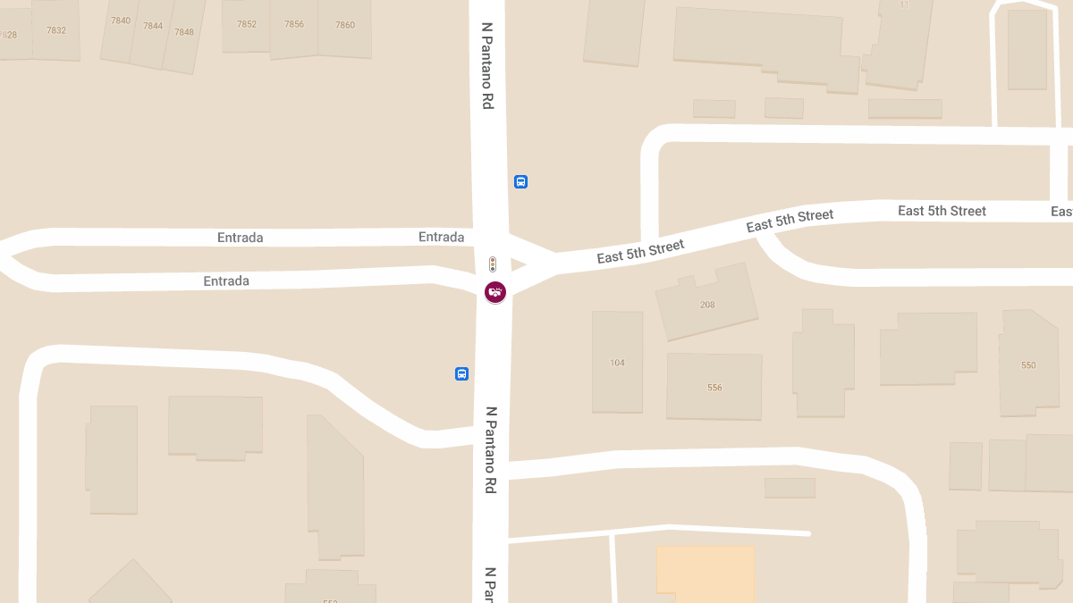 Injury Accident at E 5th St and N Pantano Rd