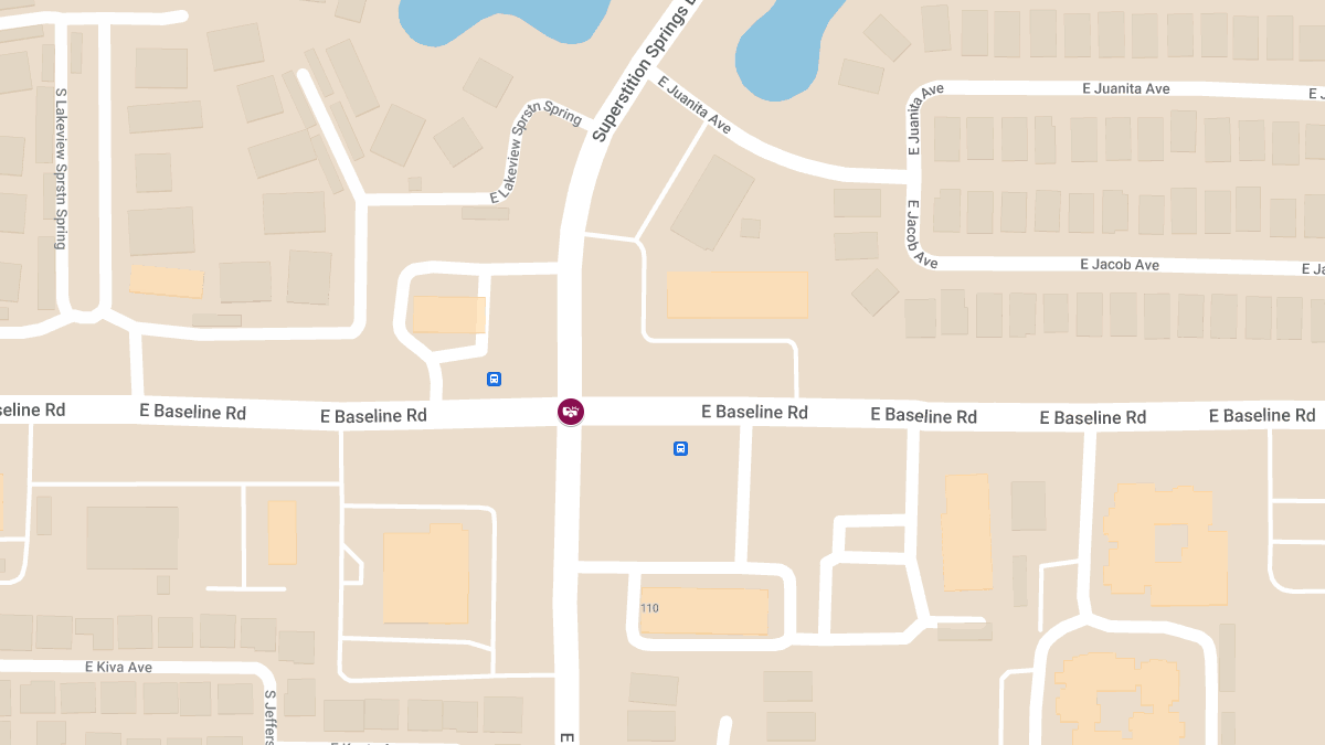 Injury Accident at E Superstition Springs Blvd and E Baseline Rd