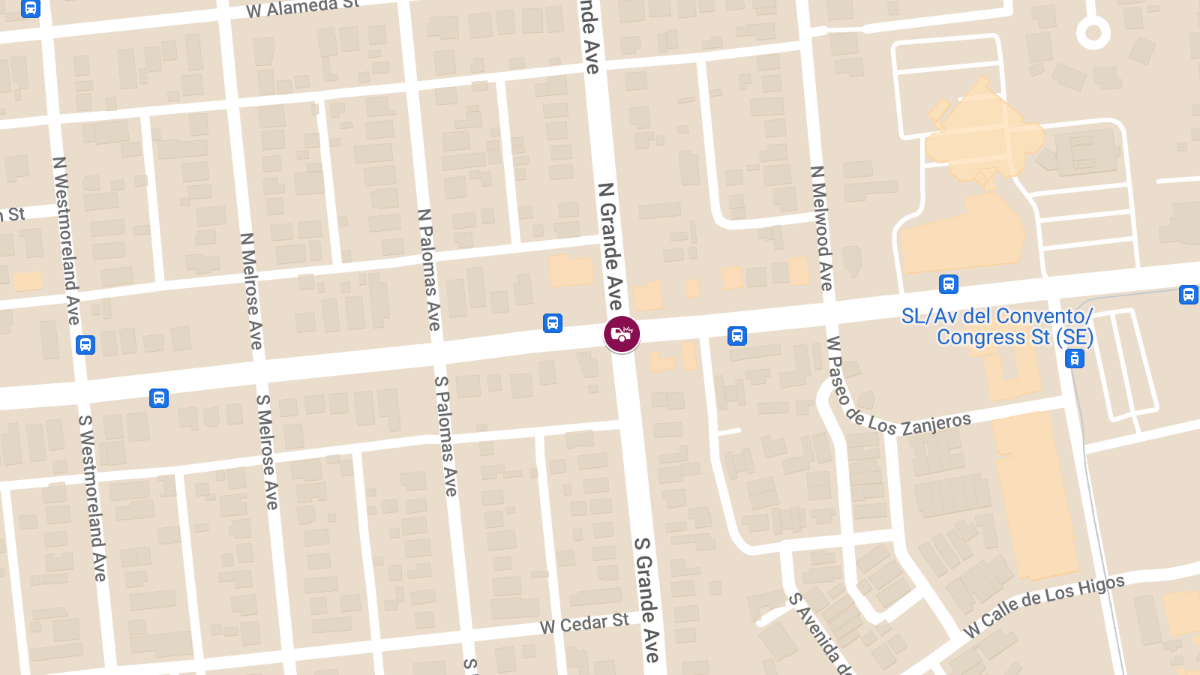 Injury Accident at Grande Ave South of W Congress St