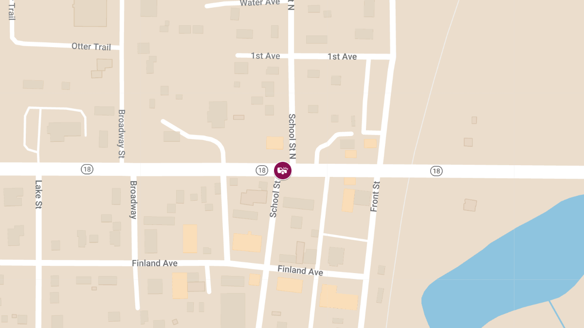 Injury Accident at Highway 18 and School Street