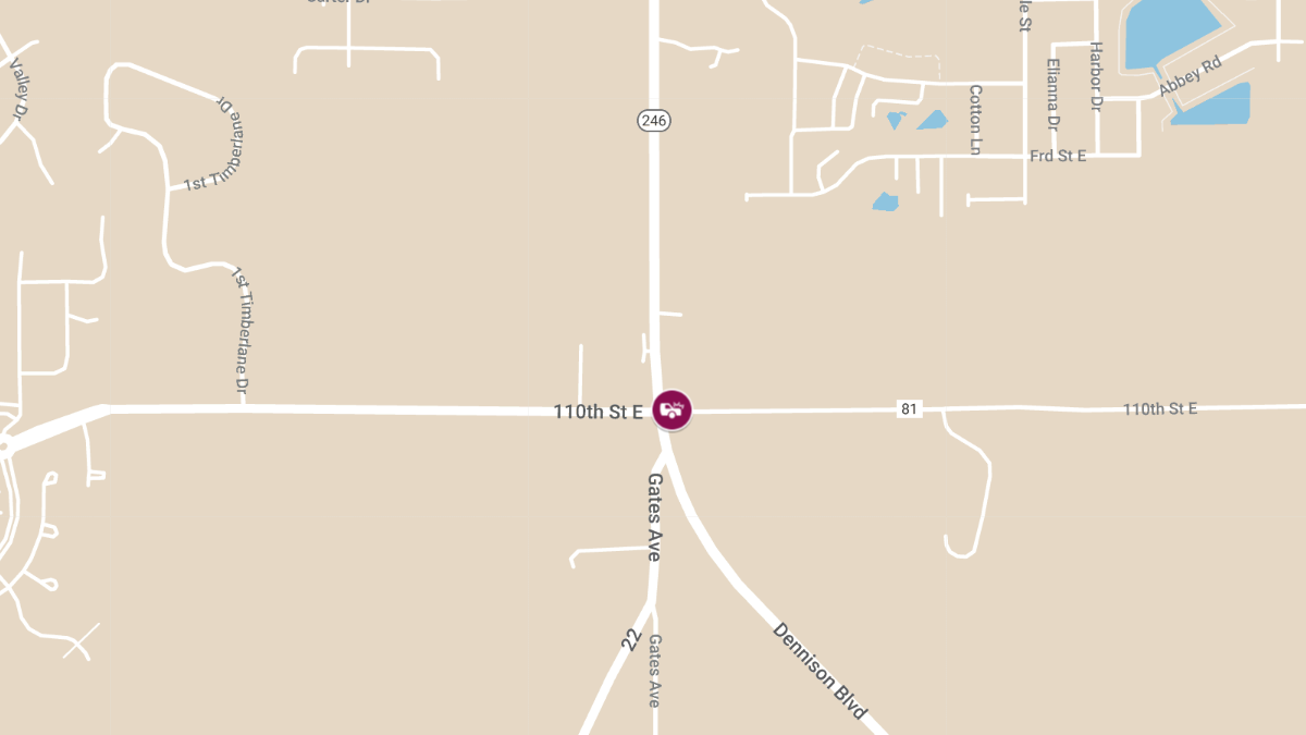 Injury Accident at Highway 246 and County Road 1