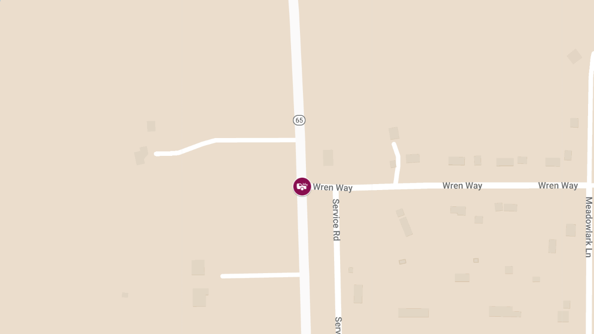 Injury Accident at Highway 65 and Wren Way