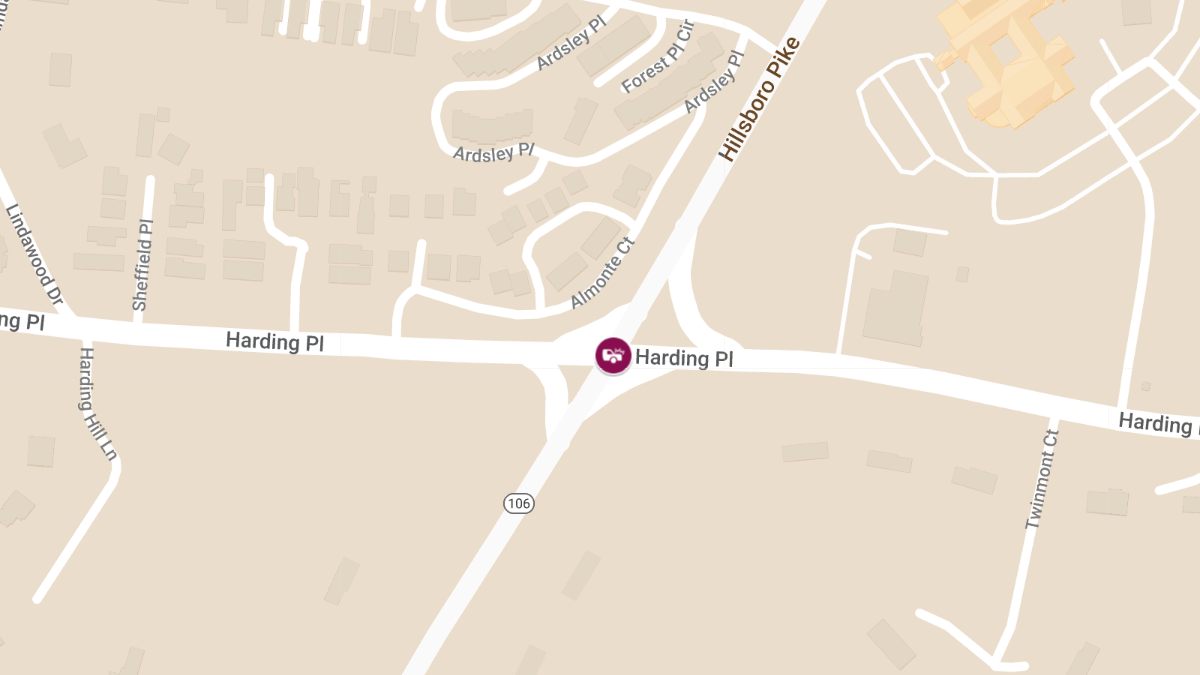 Injury Accident at Hillsboro Pike and Harding Pl