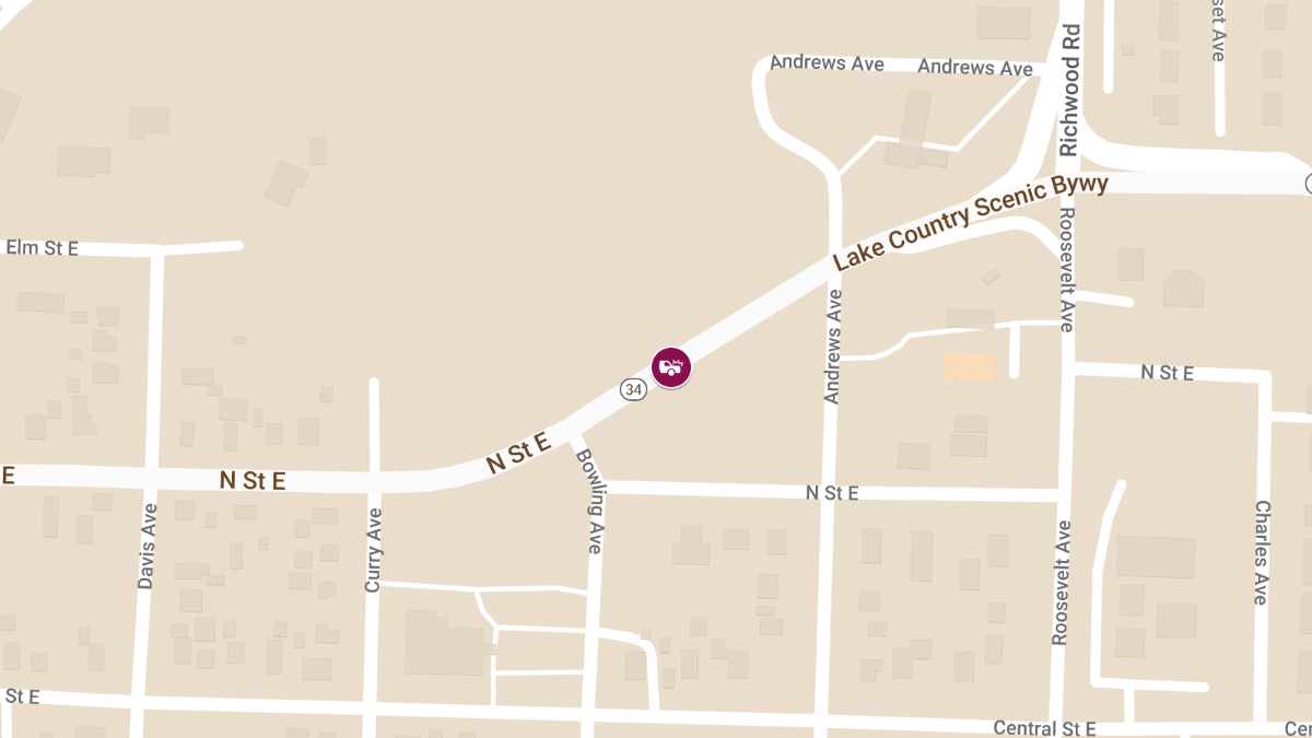 Injury Accident at MN Highway 34 at Mile Marker 54