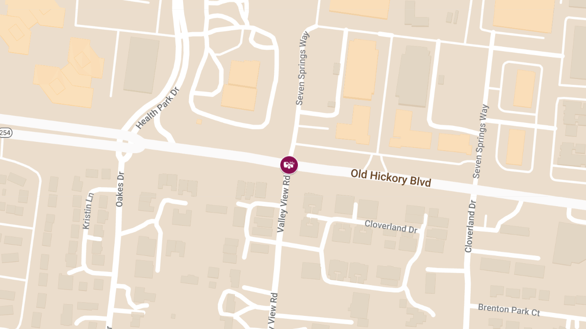 Injury Accident at Old Hickory Blvd and Valley View Rd