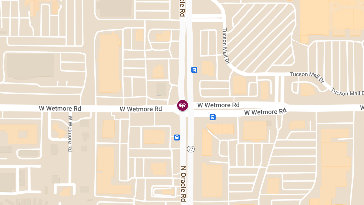 Injury Accident at Oracle Rd / State Rte 77 and Wetmore Rd