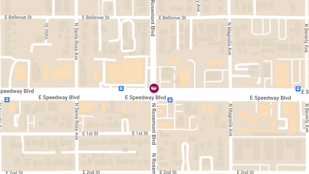 Injury Accident at Speedway Blvd and Rosemont Blvd