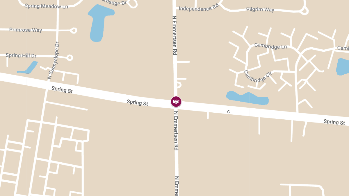 Injury Accident at Spring St and N Emmertsen Rd