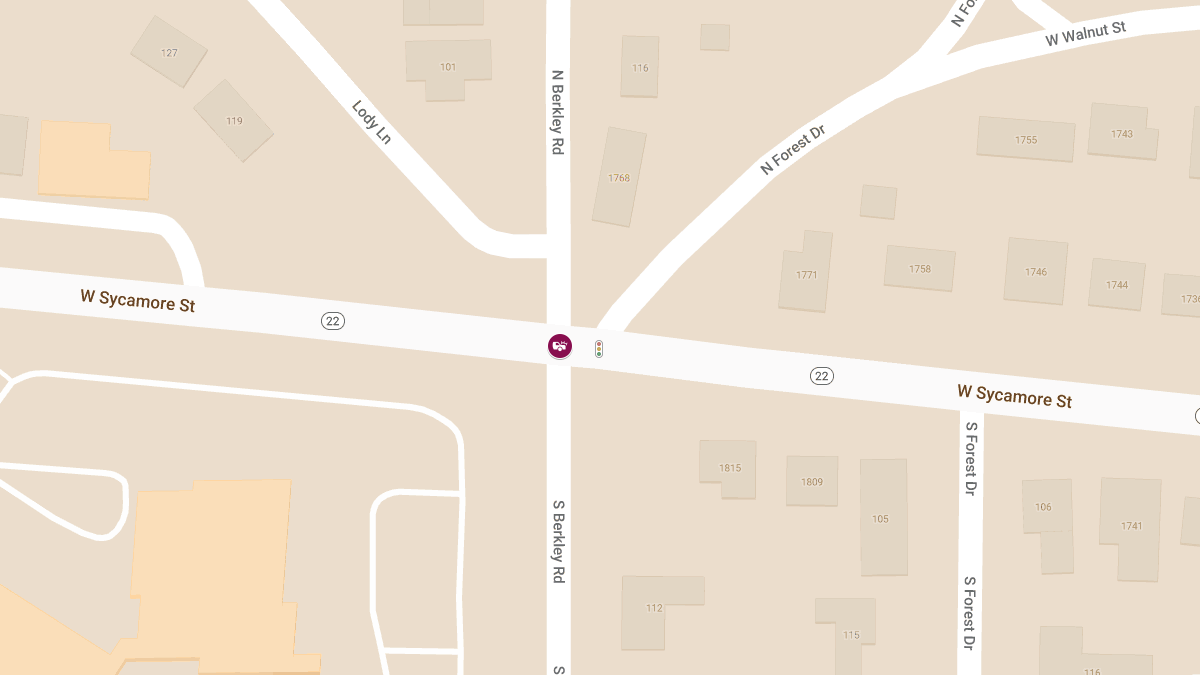 Injury Accident at Sycamore and Berkley