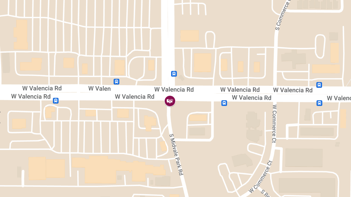 Injury Accident at Valencia Rd and Midvale Park Rd