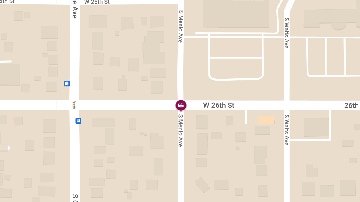 Injury Accident at W 26th St and S Menlo Ave