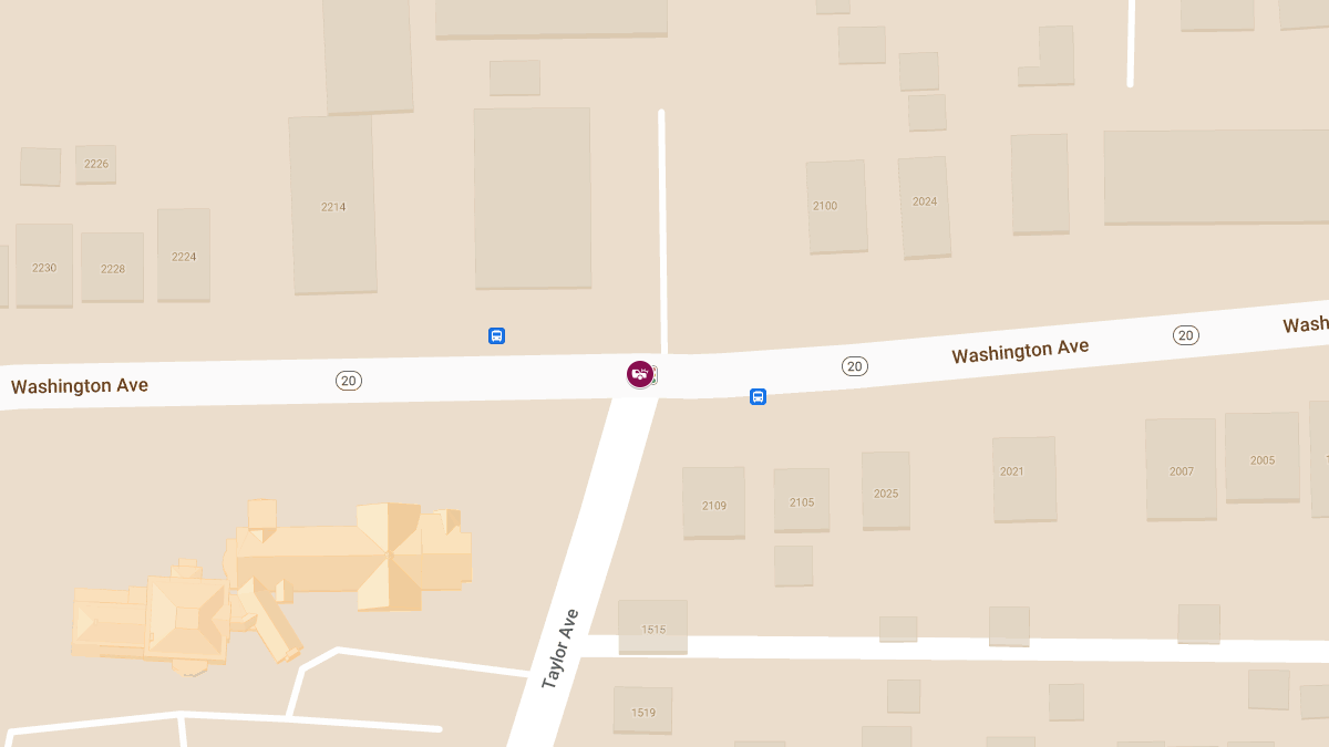 Injury Accident at Washington Ave and Taylor Ave