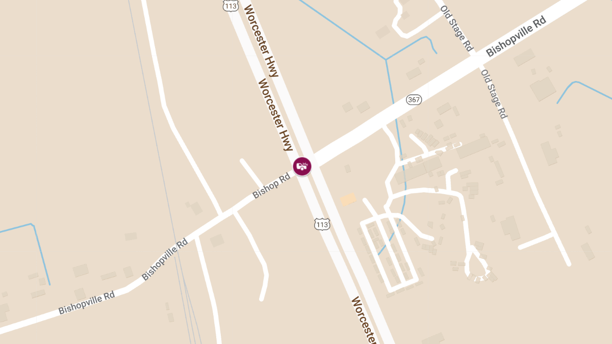 Injury Accident at Worcester Hwy & Bishopville Rd