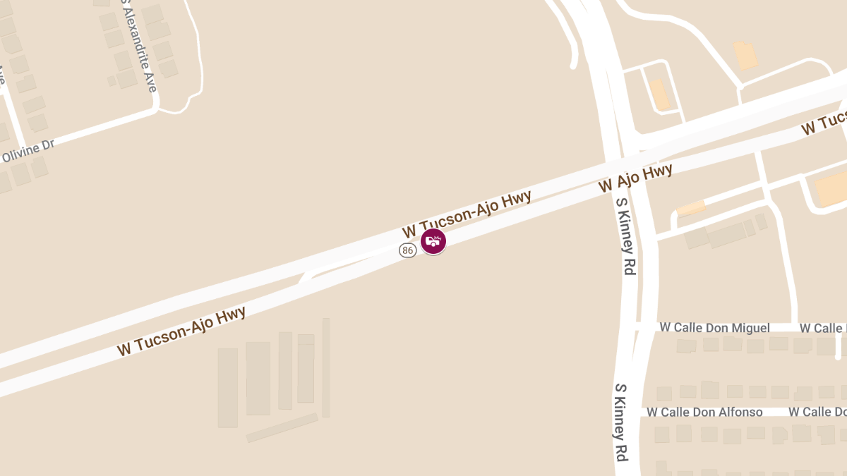 Injury Accident on Ajo Hwy - State Rte 86 EB West of Kinney Rd