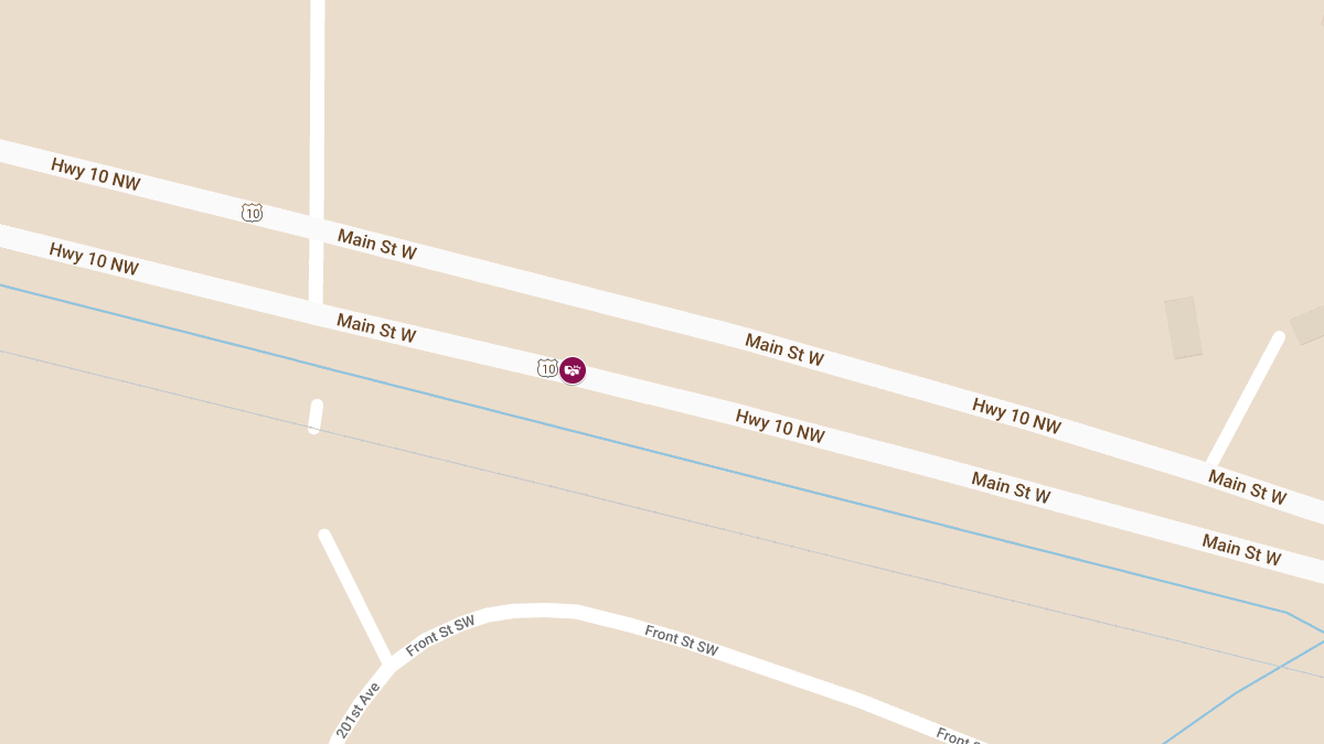 Injury Accident on Eastbound Highway 10 at Milepost 99