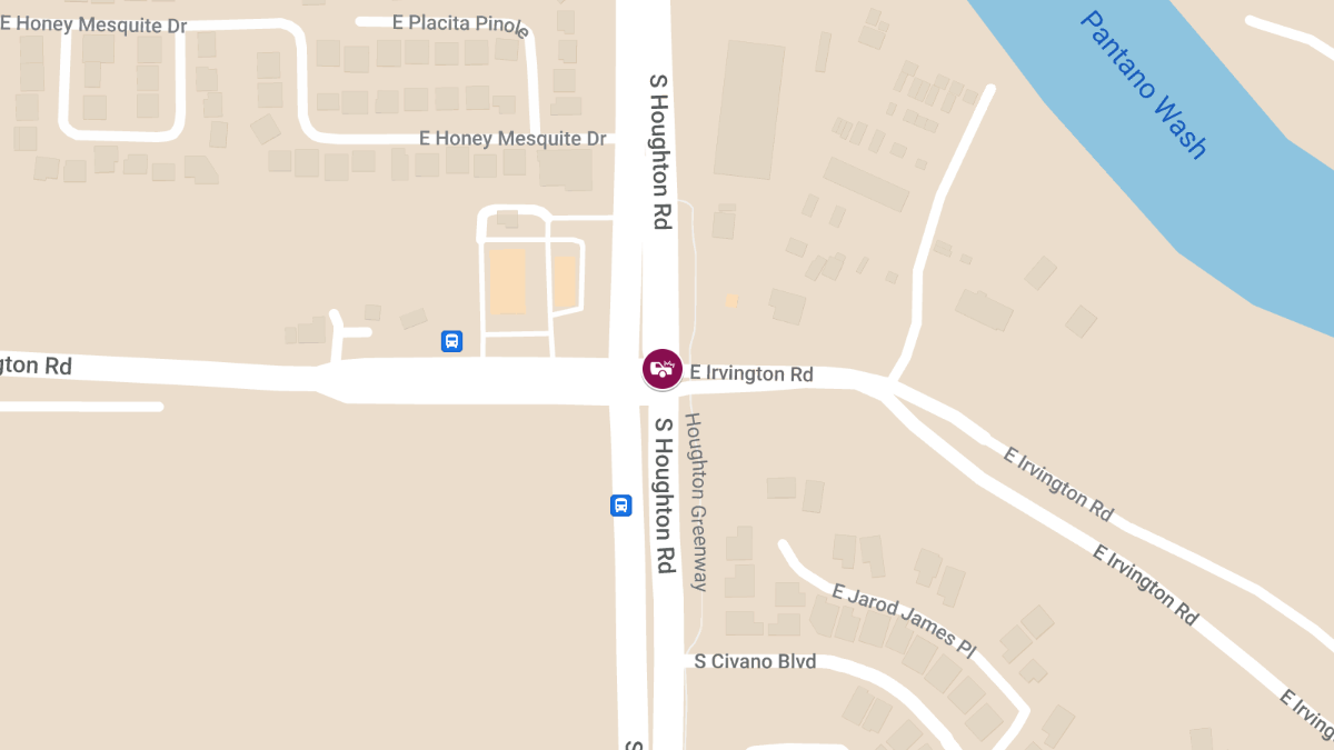 Injury Accident on Houghton Rd South of Irvington Rd