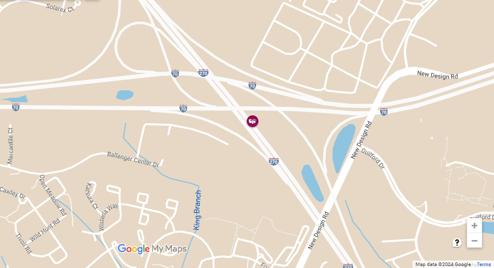 Injury Accident on I-270 NB before MD-80