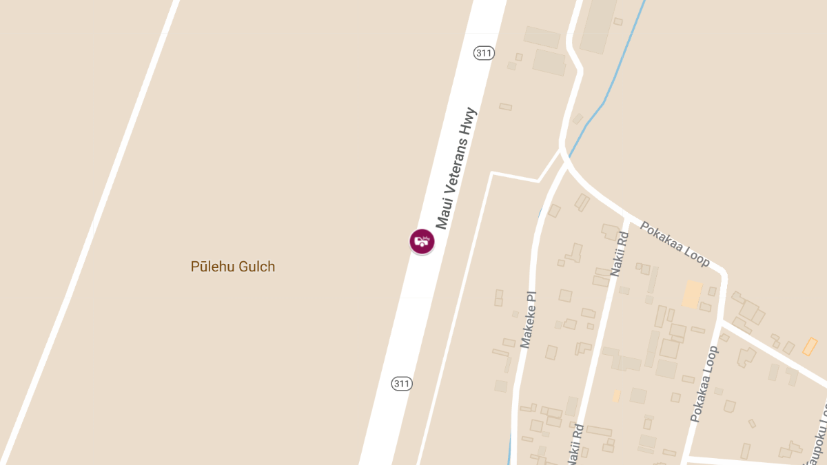 Injury Accident on Maui Veterans Hwy Near Central Maui Baseyard