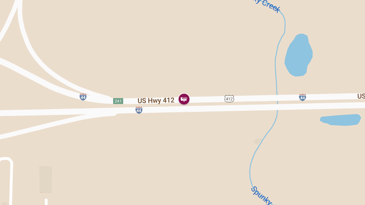 Injury Accident on U.S. Highway 412 near U.S. Highway 49