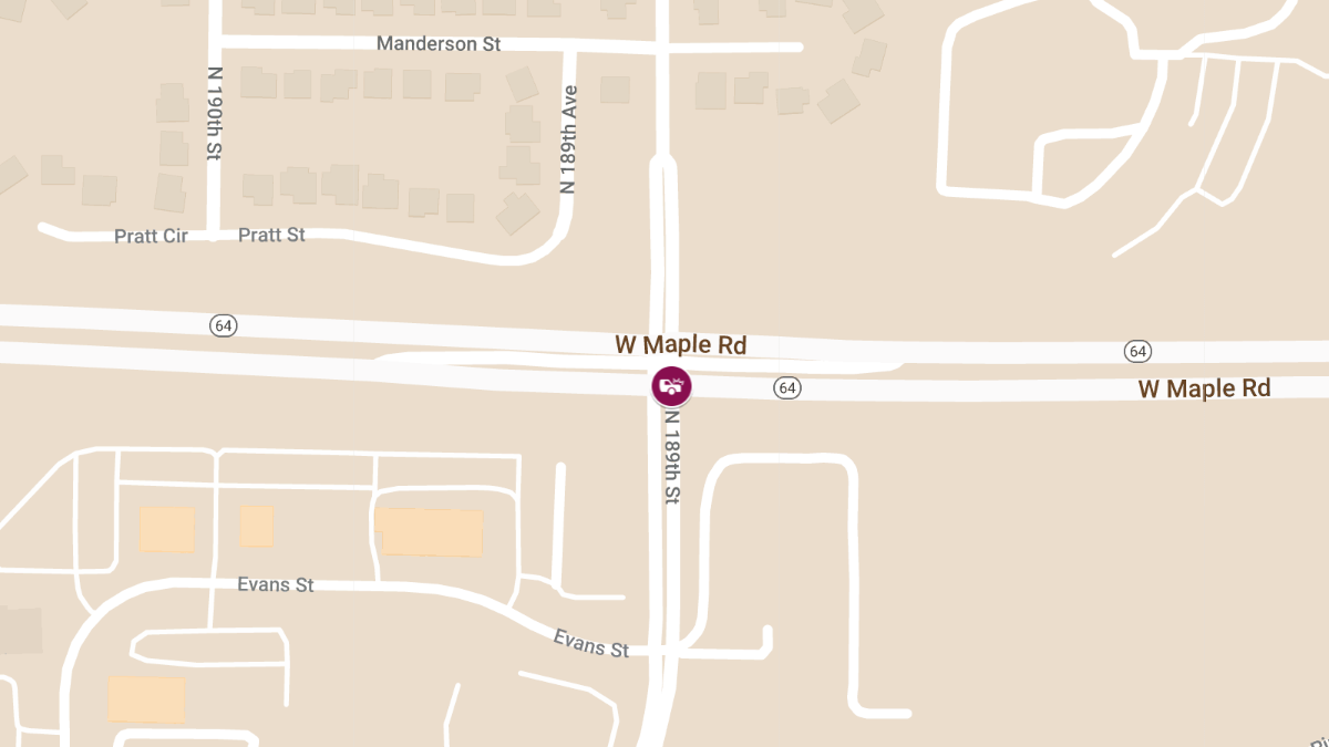 Injury Accident with Overturned Vehicle at North 189th St and West Maple Rd