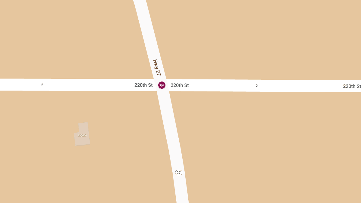 Injury Collision at Highway 27 and 220th Street