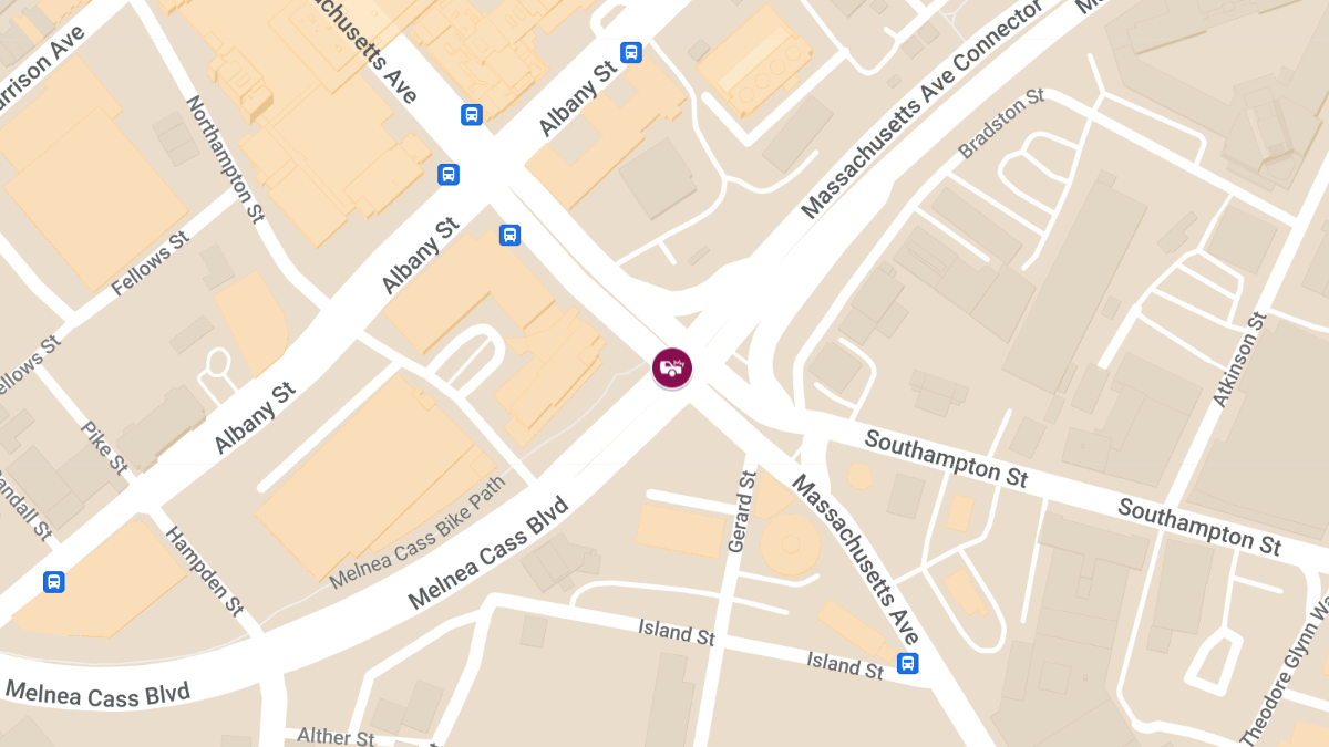 Injury Collision at Melnea Cass Blvd & Massachusetts Ave