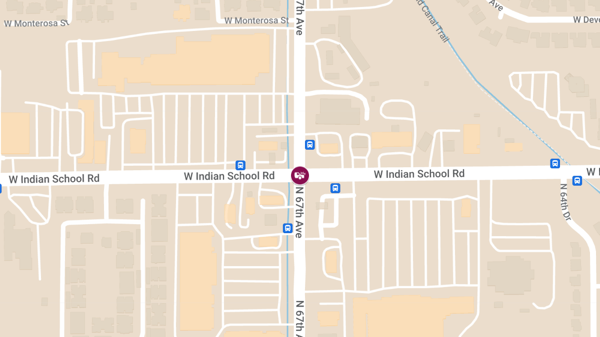 Injury Crash Reported at N 67th Ave & W Indian School Rd