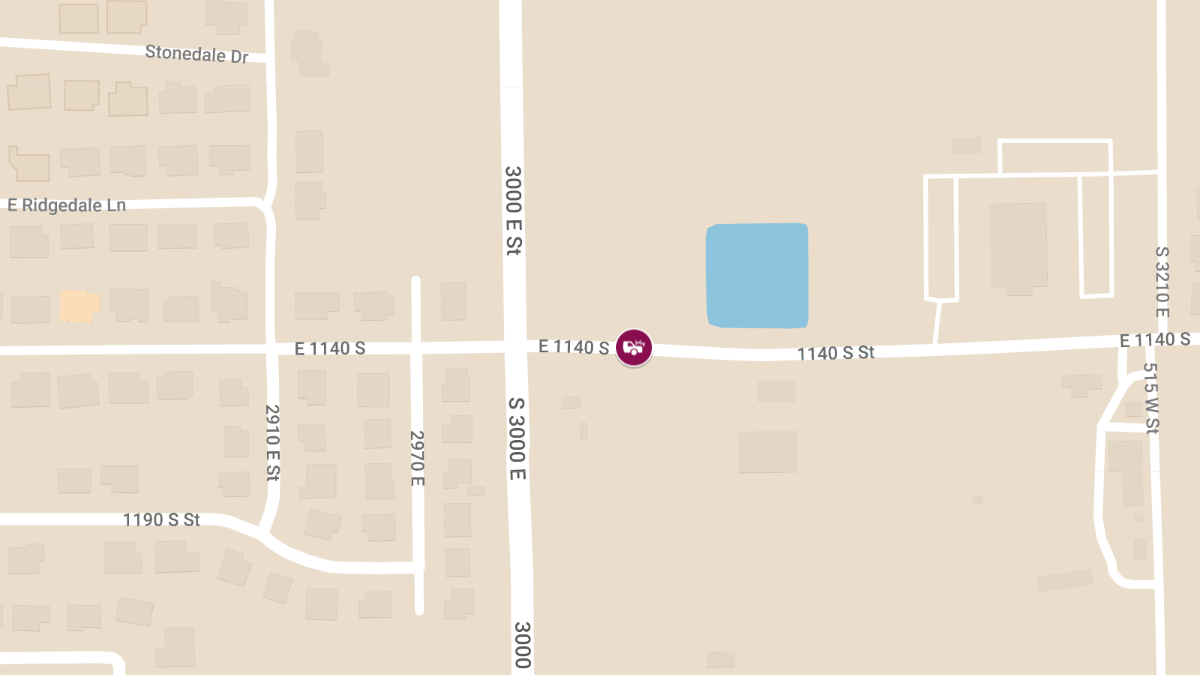 Injury Crash at 3000 E 1140 S