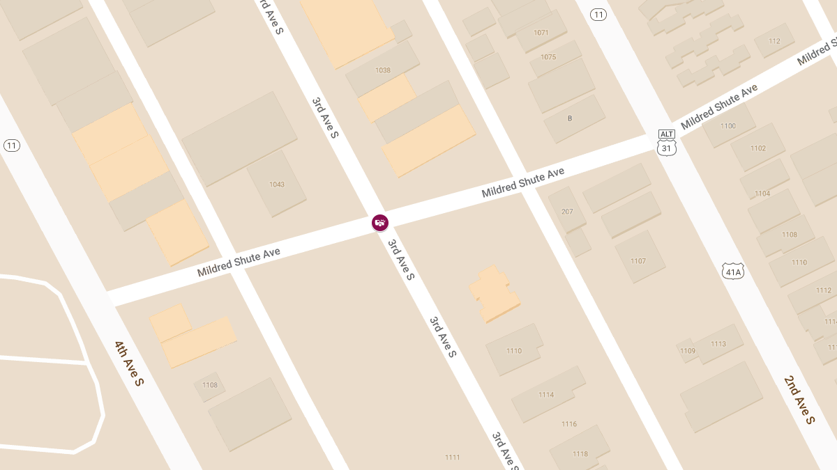 Injury Crash at 3rd Ave S and Mildred Shute Ave