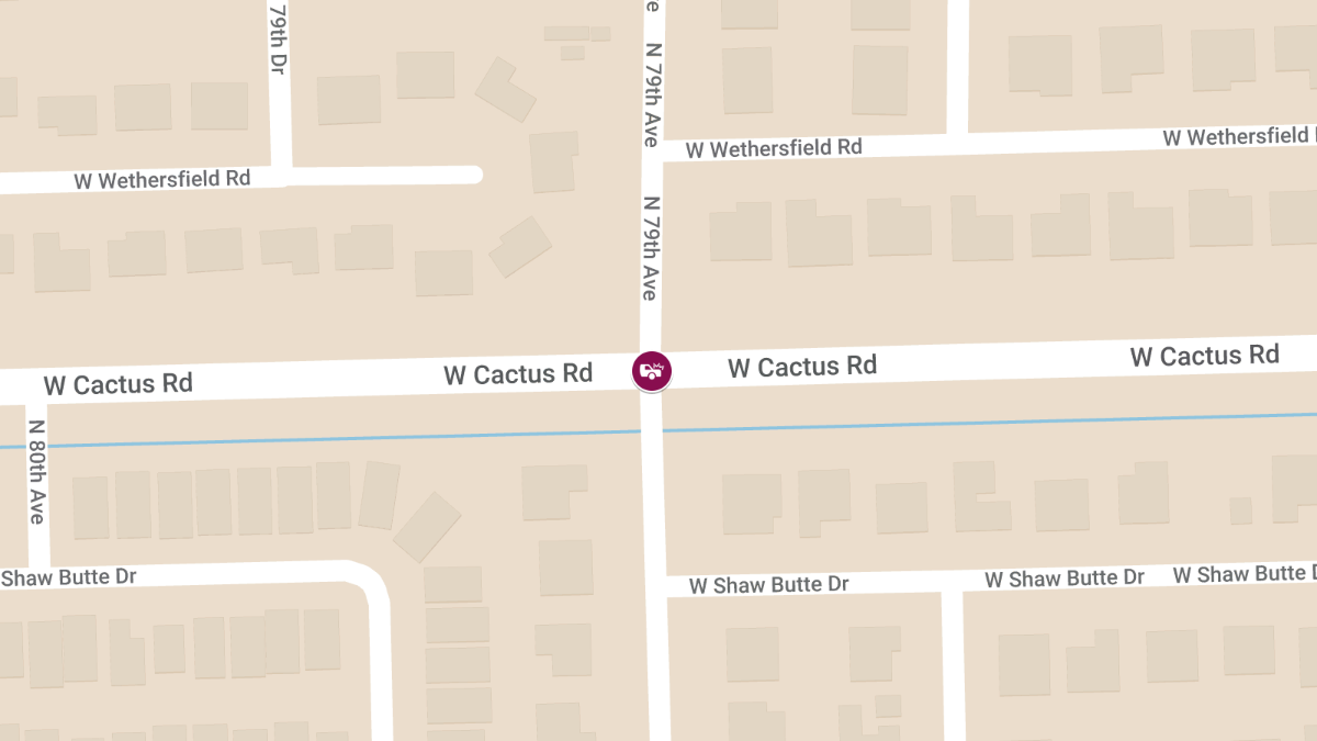Injury Crash at 79th Ave at Cactus Rd
