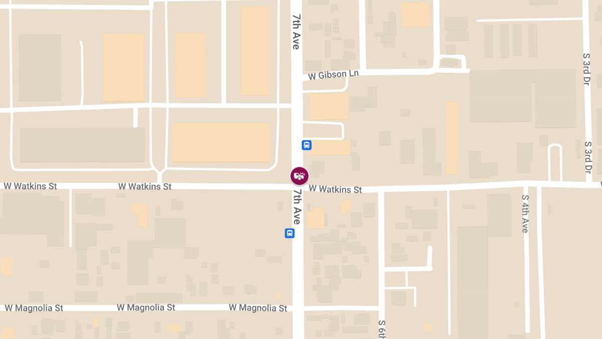 Injury Crash at 7th Ave and Watkins St