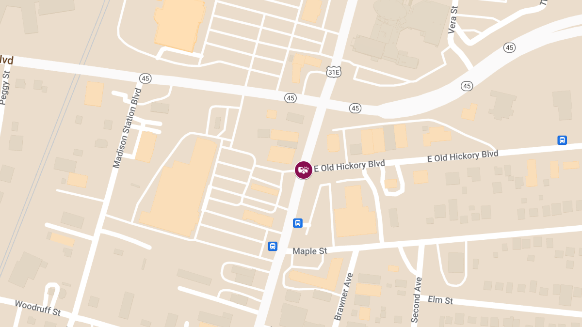 Injury Crash at E Old Hickory Blvd and Gallatin Pike S