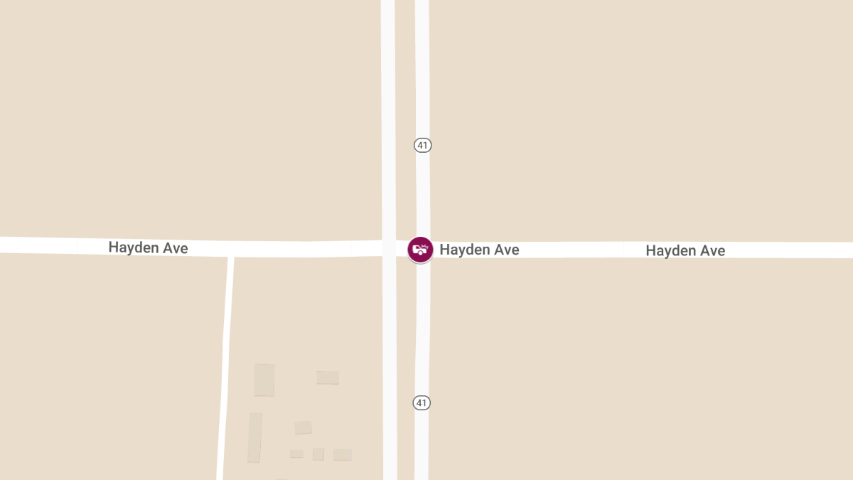 Injury Crash at Hayden Ave and Highway 41