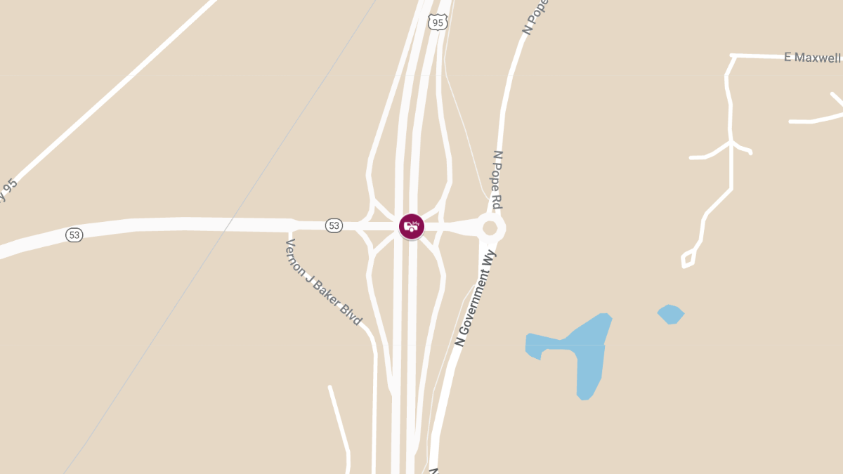 Injury Crash at Hwy 95 and Hwy 53