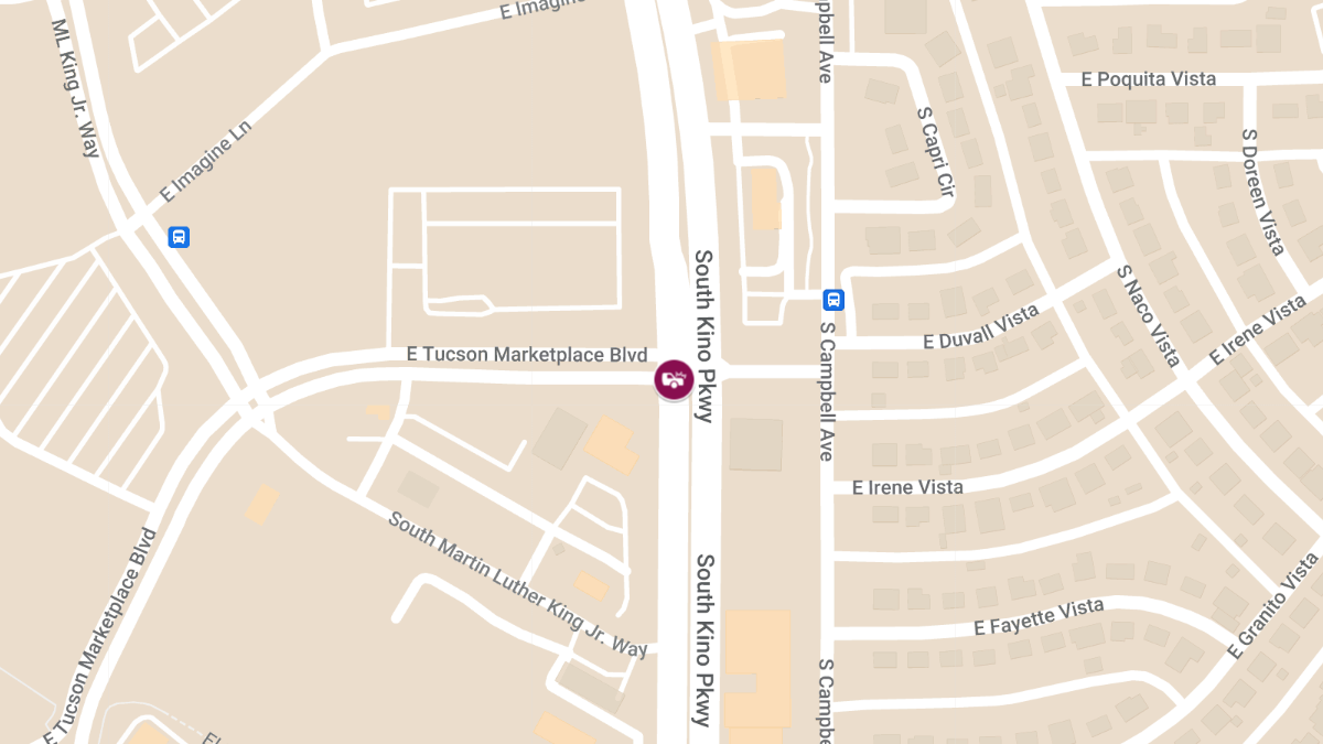 Injury Crash at Kino Pkwy and Tucson Marketplace Blvd