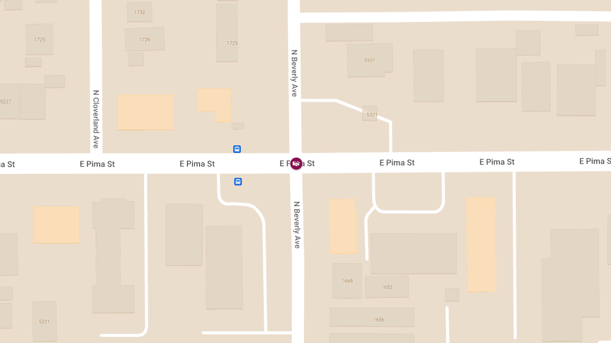 Injury Crash at N Beverly Ave and E Pima St
