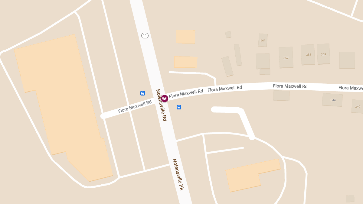 Injury Crash at Nolensville Pike and Flora Maxwell Rd
