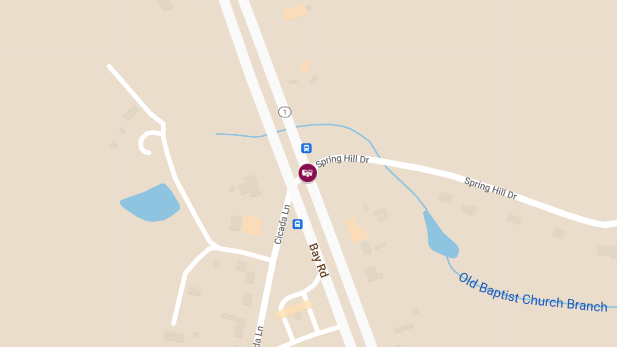 Injury Crash at Spring Hill Dr and RT 1