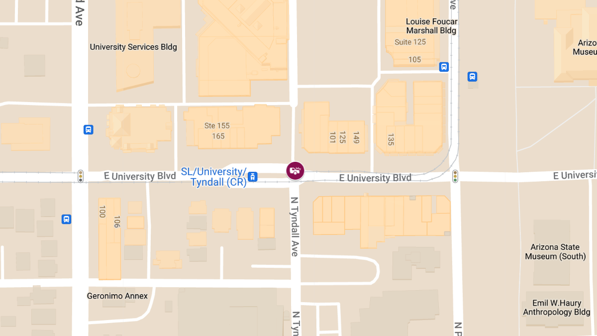 Injury Crash at University and Tyndall