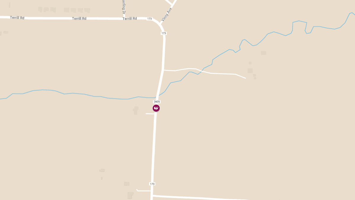 Injury Crash on County Road 2605, 0.5 Mile South of Moberly