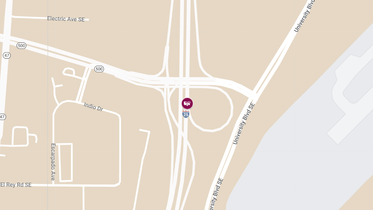 Injury Crash on Interstate 25 at Gibson Blvd