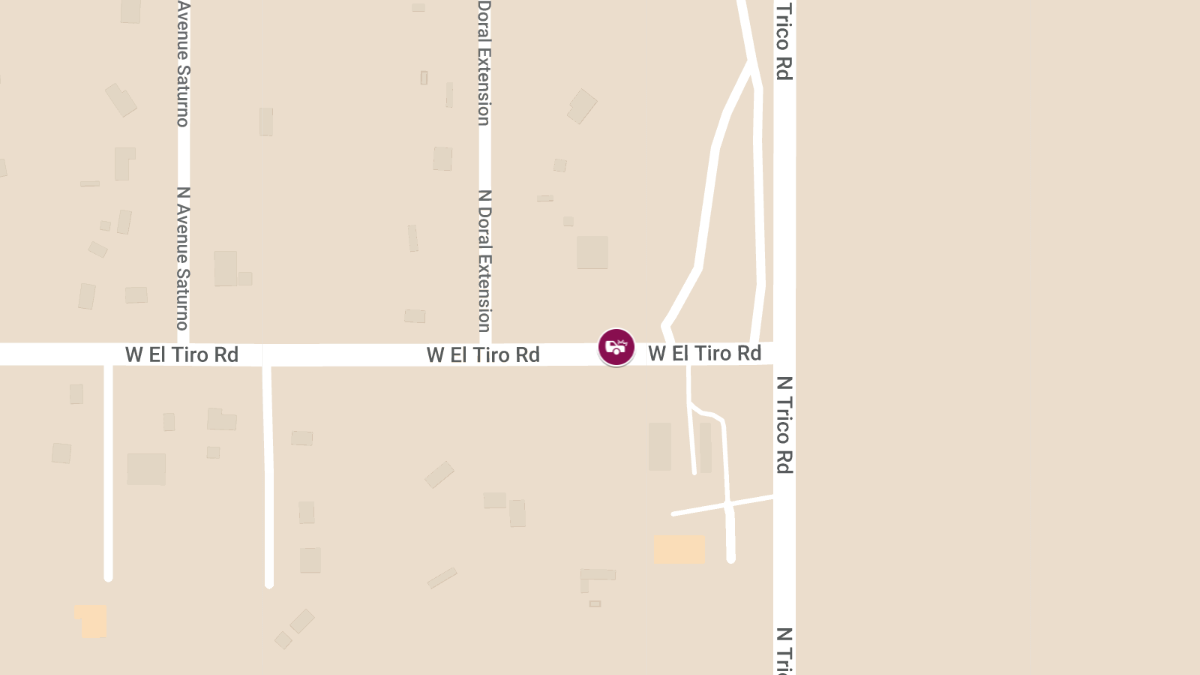 Injury Crash on West El Tiro Rd West of Trico Rd
