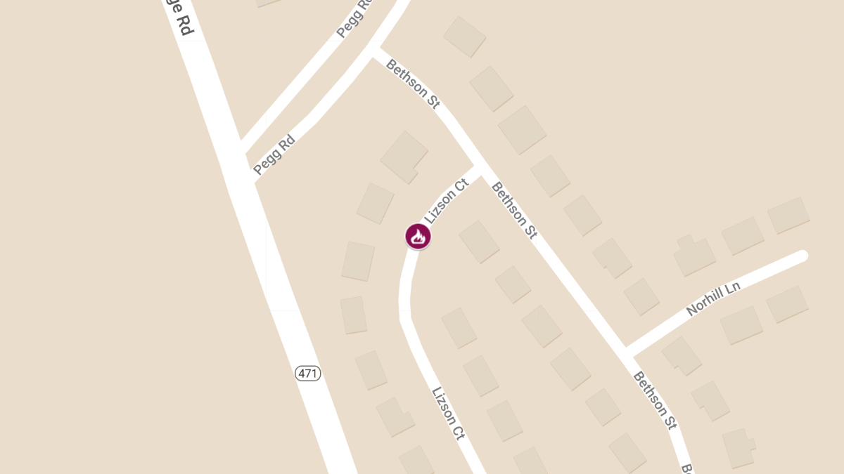 Kitchen Fire with Injuries on Lizson Ct near Bethson St