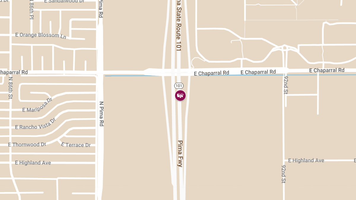 Major Crash on Loop 101 Agua Fria near Camelback Rd