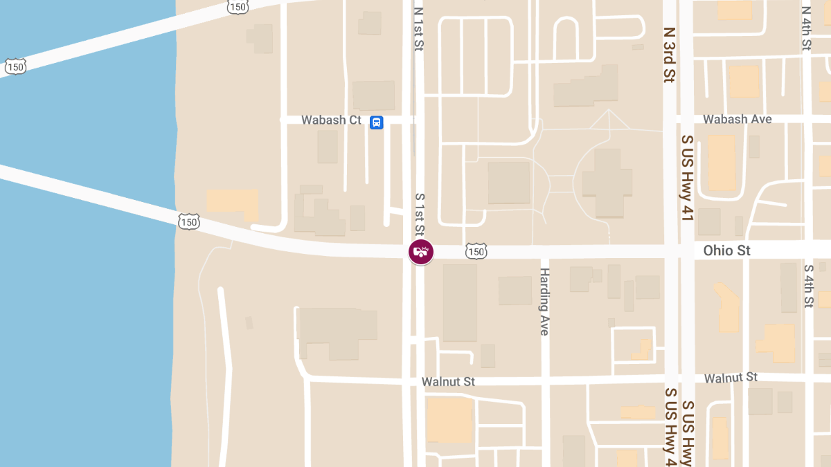Motor Vehicle Accident at 1st and Ohio
