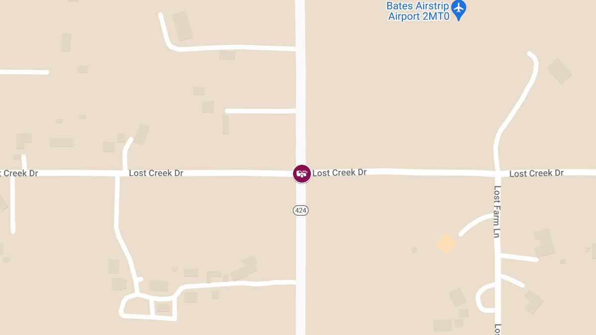 Motor Vehicle Accident at Farm to Market Rd and Lost Creek Dr