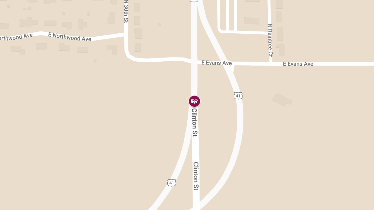 Motor Vehicle Accident at US41 and Clinton Street