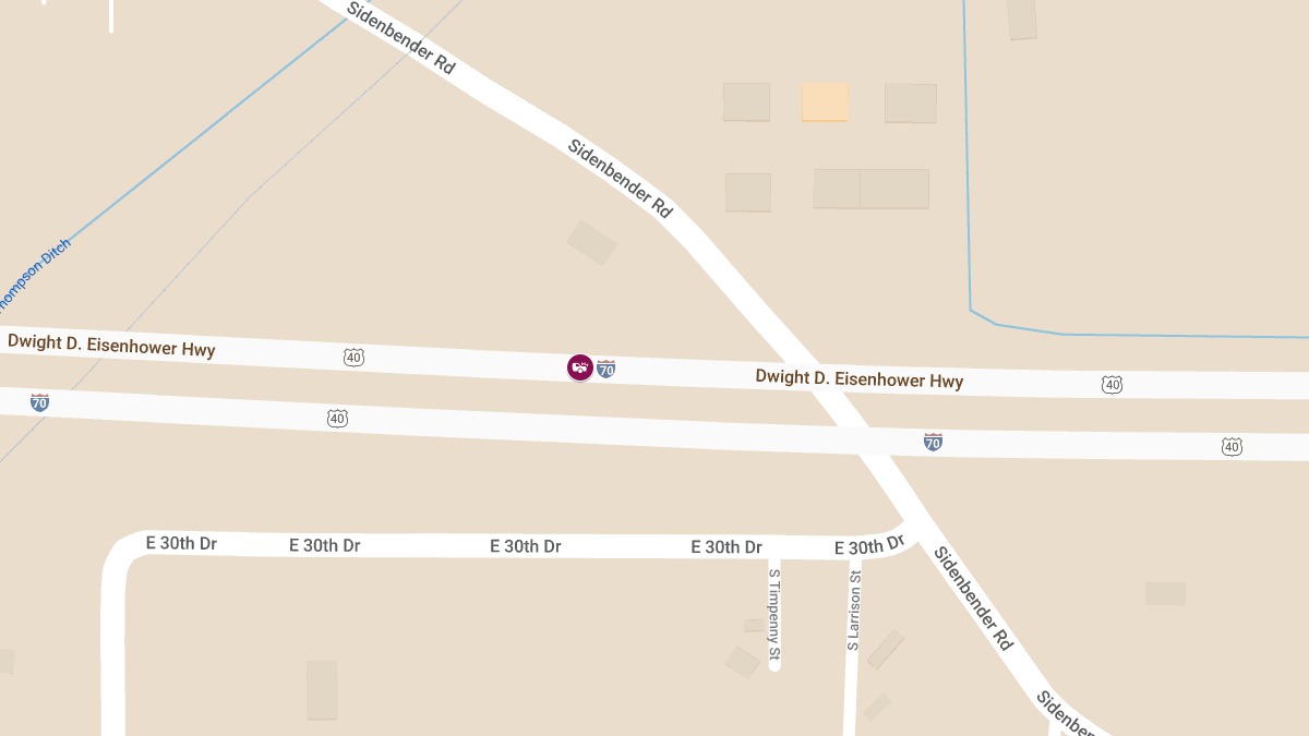 Motor Vehicle Accident on I-70 at Mile Marker 1