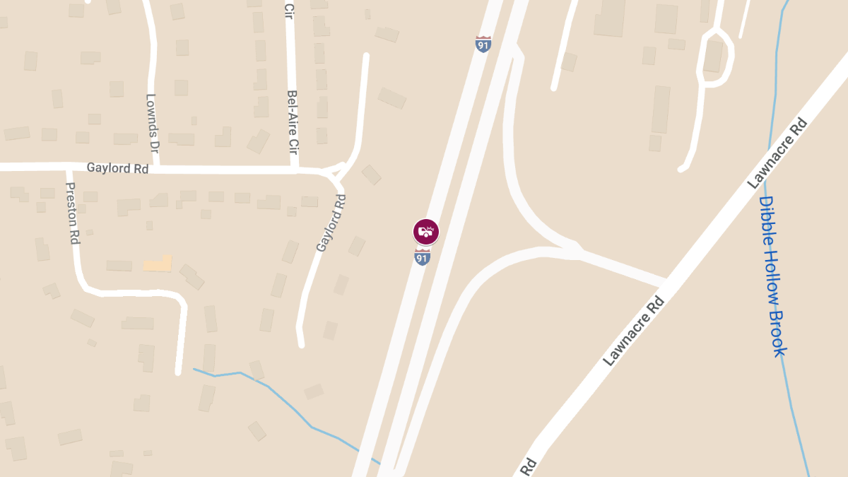 Motor Vehicle Accident on I-91 North near Exit 39 & 41