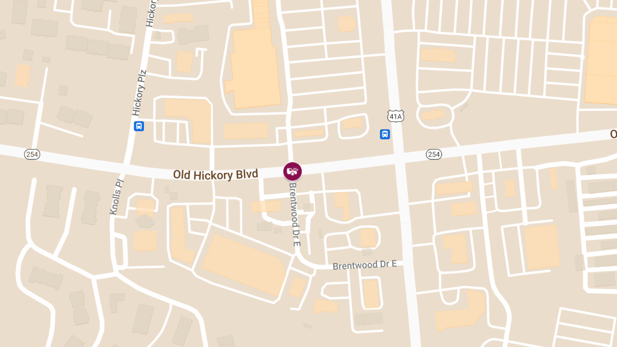 Motor Vehicle Accident with Injuries at Brentwood East Dr and Old Hickory Blvd